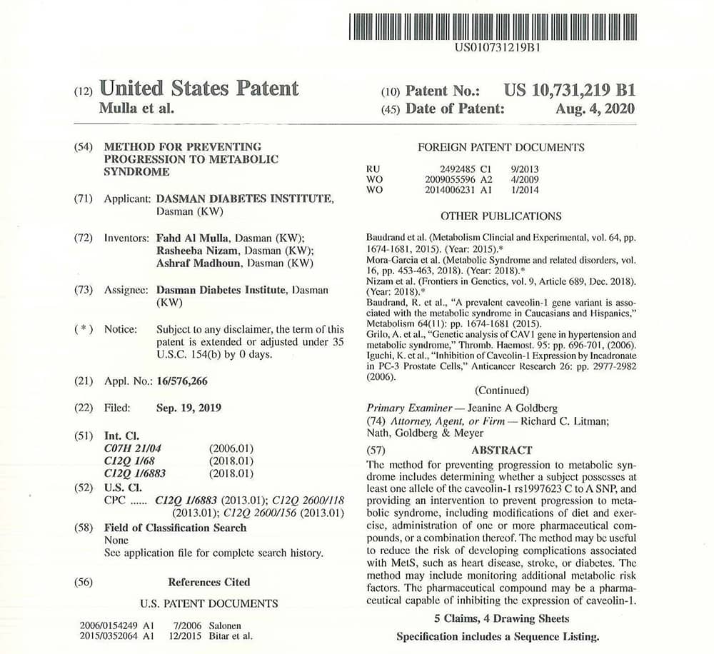 DDI Awarded 1st Patent