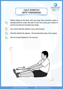 Calf Stretch With TheraBand